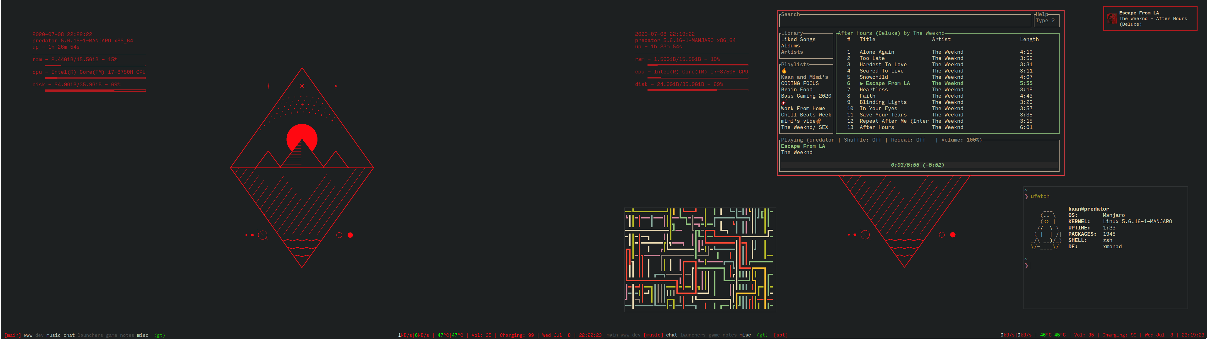 [xmonad] finally 99% satisfied with my rice