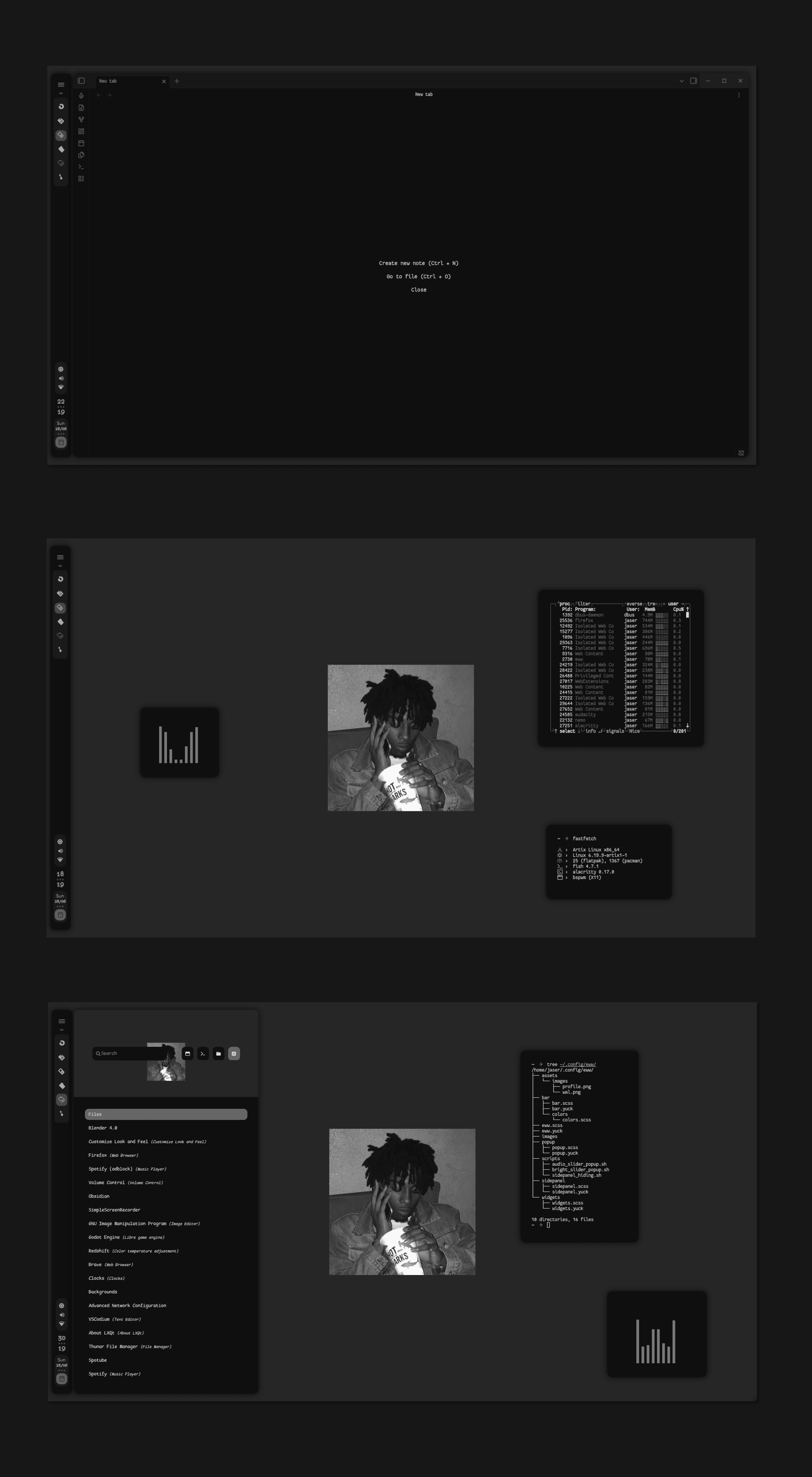 [BSPWM] Gray.