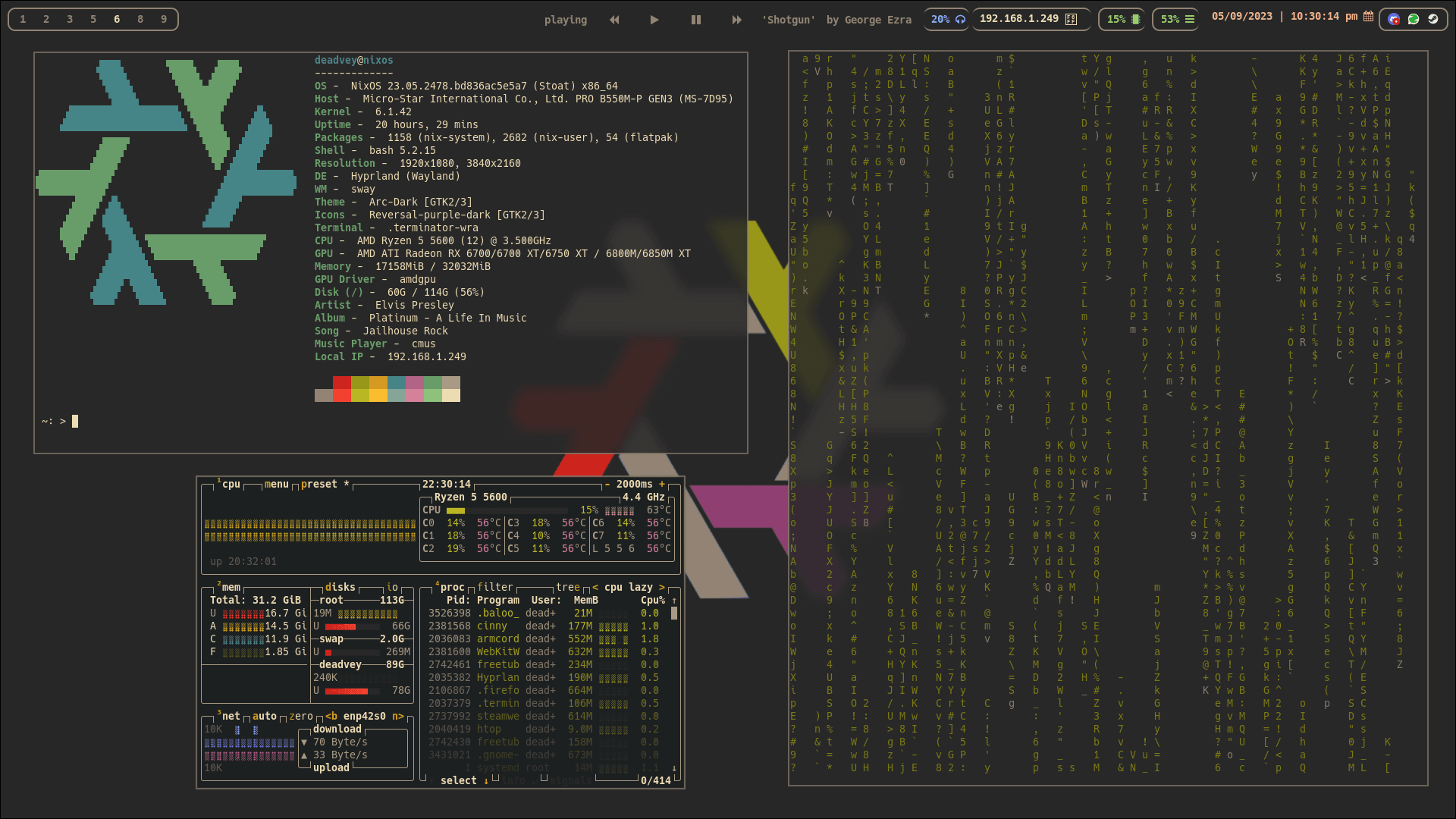 [hyprland] gruvbox theme with waybar